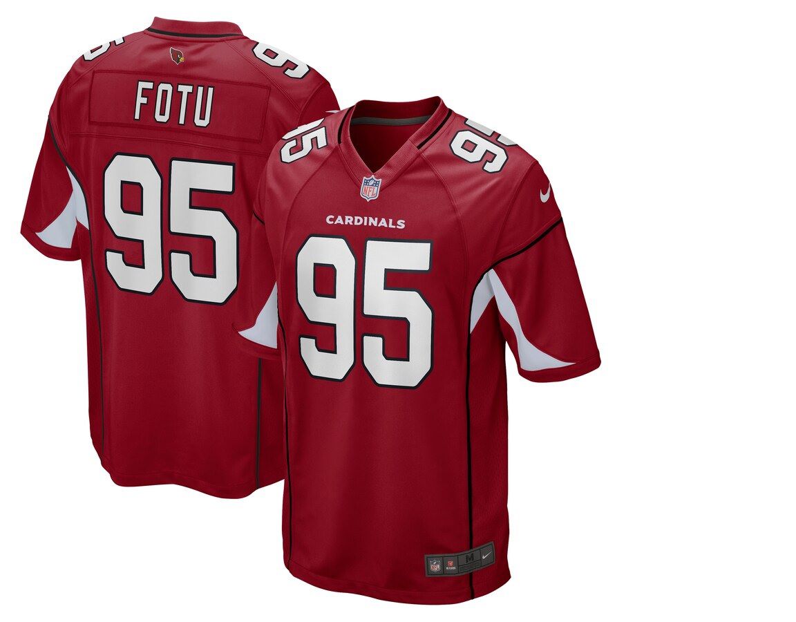 Men Arizona Cardinals #95 Leki Fotu Nike Cardinal Game NFL Jersey->arizona cardinals->NFL Jersey